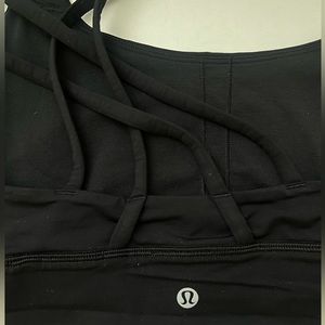 Black lululemon cross back bra